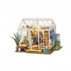 Rowood Mayberry Street Kit de maison de poupée miniature en bois à monter soi-même avec LED, cadeau danniversaire, décoratio