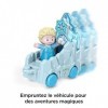 Fisher-Price Little People Disney La Reine des Neiges Défilé dElsa dans son char, une figurine et son traineau, jouet pour e