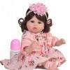 Poupées Reborn Poupée Bébé, Poupées Reborn Poupée Bébé 17" 42Cm Baby Dolls Silicone Souple Bébés Réalistes Qui A LAir Réel F