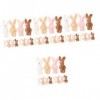 Totority 80 Pcs Poupée De Lapin Commune Poupée De Lapin Commune Poupée De Lapin Doux Lapin De Pâques en Peluche Porte-Clés La