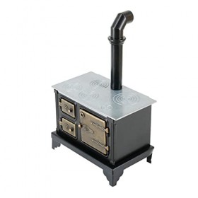 TOYANDONA 4 Pièces Poêle De Maison De Poupée Meubles De Table De Cuisson Miniatures Jouer à La Cuisinière Décorations pour Le