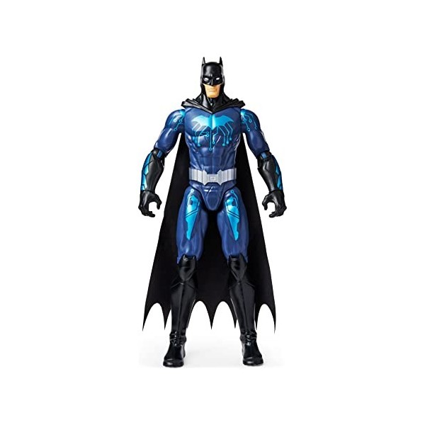 BATMAN Bleu Figurine Bat-Tech de 30,5 cm Costume Noir Jouets pour Enfants à partir de 3 Ans, 6062851