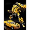 Jouets Transformers : Jouets Mobiles Bumblebee Version Métal avec Armes, Poupées daction, Robots Jouets, Jouets for Enfants 