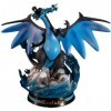 Figurine Dracaufeu animal domestique bleu Dark Dragon Model Ornement cadeau | PVC statique 28 cm jouets à main figurines dar