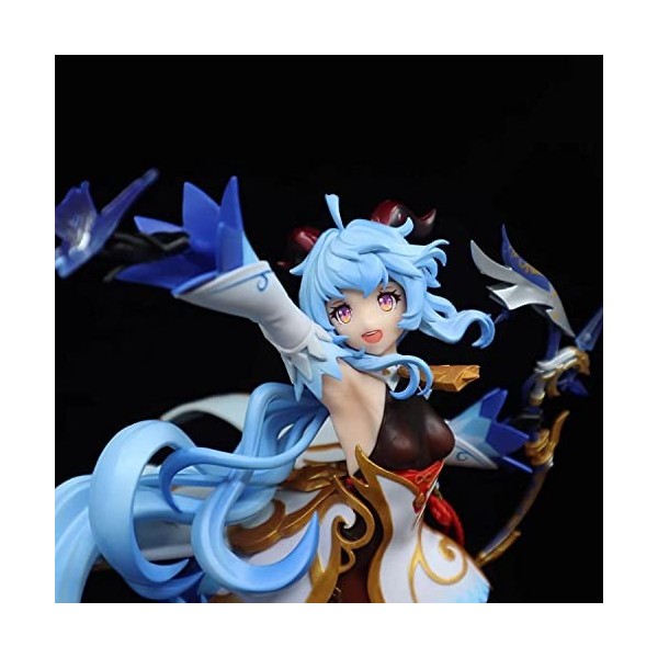 2022 nouveau exquis 29CM Anime jolie fille Gan Liao figurine daction Gan Yu Plenilune vue fixe Keqing/Paimon/Klee Statue PVC