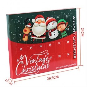 Calendrier de Lavent Casse Tête Métal 2023, FainFun 24 Pièces Alendrier Avent Casse-têtes en Métal pour Enfant Adolescent Ad