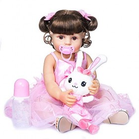 Poupée Bébé Reborn 55 Cm 22 Pouces, Jouet Réaliste De Poupée Compagnon pour Enfant, Cadeau pour Enfants, Poupée Bébé pour LÉ