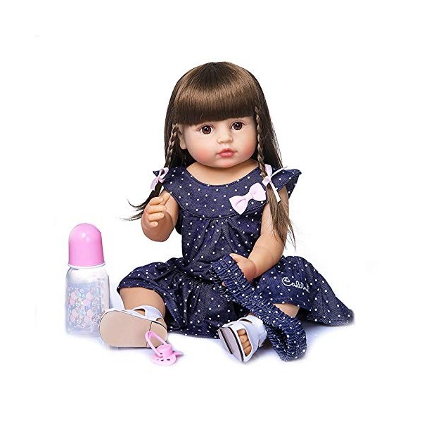 Poupée Bébé Reborn 55 Cm 22 Pouces, Jouet Réaliste De Poupée Compagnon pour Enfant, Cadeau pour Enfants, Poupée Bébé pour LÉ