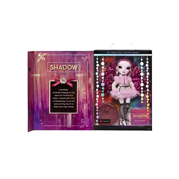 Rainbow Vision Costume Ball Rainbow High Doll – Poupée de collection de mode – 28 cm Lola Wilde , violet