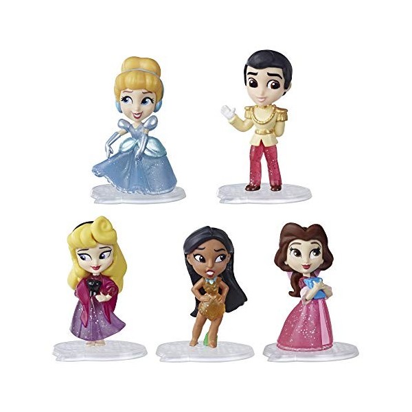 Disney Princesses Comics - Pack de 5 poupees Figurines pailletées