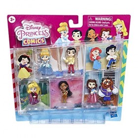 Disney Princesses Comics - Pack de 5 poupees Figurines pailletées