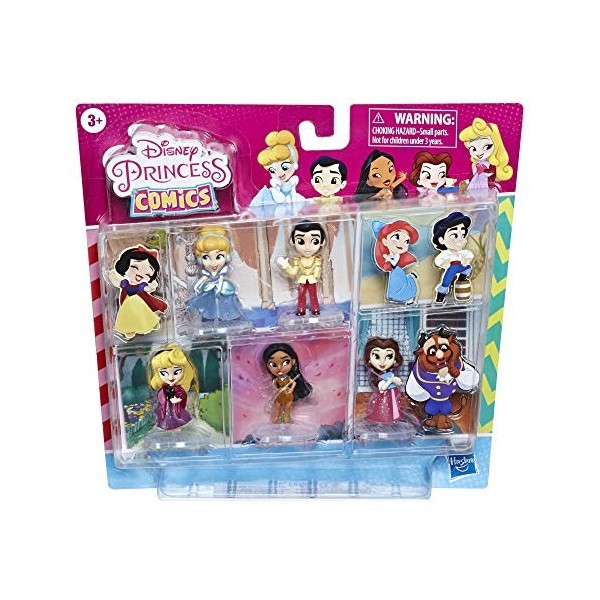 Disney Princesses Comics - Pack de 5 poupees Figurines pailletées