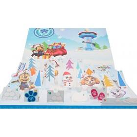 Toyland® Paw Patrol Calendrier de lAvent de Noël - 24 Surprises de Papeterie incluses - 3 Ans et Plus