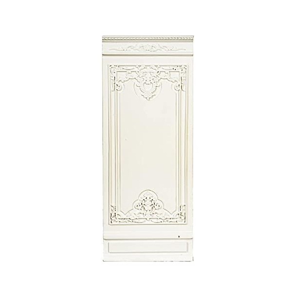 JBM Panneau mural style bouiserie française pour maison de poupée Blanc 10,2 cm