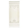 JBM Panneau mural style bouiserie française pour maison de poupée Blanc 10,2 cm