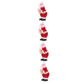 Toyvian 4 Pcs Vieil Homme Pouces vers Le Haut Musique Poupée du Père Noël De Noël Poupée De Musique Électrique Figure du Père