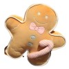 FLYKEE Gingerbread Man Pillow,70cm/27.55in Pouces Biscuits Doux poupée en Peluche dhomme, Cadeaux pour Les Fans de Jeux Enfa