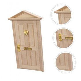 ibasenice 5 Ensembles De Maison De Poupée Biscuit Porte Enfants Bricolage Artisanat Porte De Garage Meubles De Cuisine Meuble