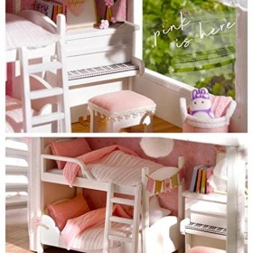 predolo Maison de Poupée Miniature Bricolage Cadeaux de Maison Miniatures Faits à La Main