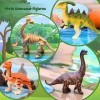 Calendrier de Lavent Enfant 2023 Dinosaure - Jouet Dinosaures Figurine Cadeau Noel Surprise pour Garçon 3-8 Ans