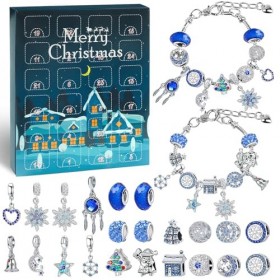 Raoclay Calendrier de lavent Bijoux 2023, Calendrier de lavent Fille Enfant, Bracelet Enfant Fille Fabrication Bijoux Enfan