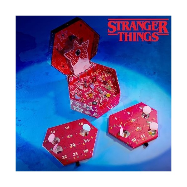 Stranger Things Calendrier de lAvent 2023 Bijoux Bracelet et Charms Enfant Ado Fille Advent Calendar Officiel