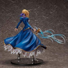 Skwenp Comic Statue Anime Poupée Modèle Jupe Bleue dor Statue Modèle Cheveux caractère PVC Matériel 41cm Statue Comique Cade