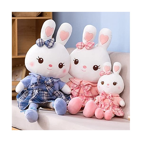 LEIhhdy 55cm-115cm 1pc Mignon Lapin Porter Tissu avec Robe en Peluche Jouet en Peluche Animal Doux Poupées Ballet Lapin pour 