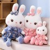 LEIhhdy 55cm-115cm 1pc Mignon Lapin Porter Tissu avec Robe en Peluche Jouet en Peluche Animal Doux Poupées Ballet Lapin pour 