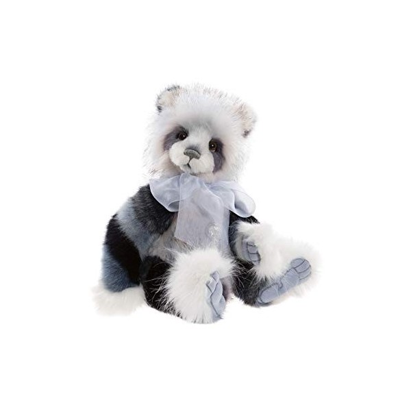 Charlie Bears - Isla | Ours en peluche Plumo 2021 édition limitée – 3000 pièces – Peluche panda de 44,5 cm