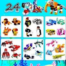 Calendrier De lAvent 2023,La Vie Marine Éducatif Jouets, Noël Avec Animaux Marins, Vacances De Noël Calendrier Compte à Rebo