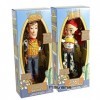 2 pièces 38 cm Toy Story Talking Woody Jessie Buzz Lightyear Rex Bullseye Figurine de collection Poupée de jouet Que parler