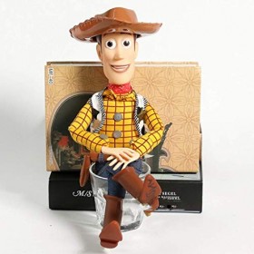 2 pièces 38 cm Toy Story Talking Woody Jessie Buzz Lightyear Rex Bullseye Figurine de collection Poupée de jouet Que parler