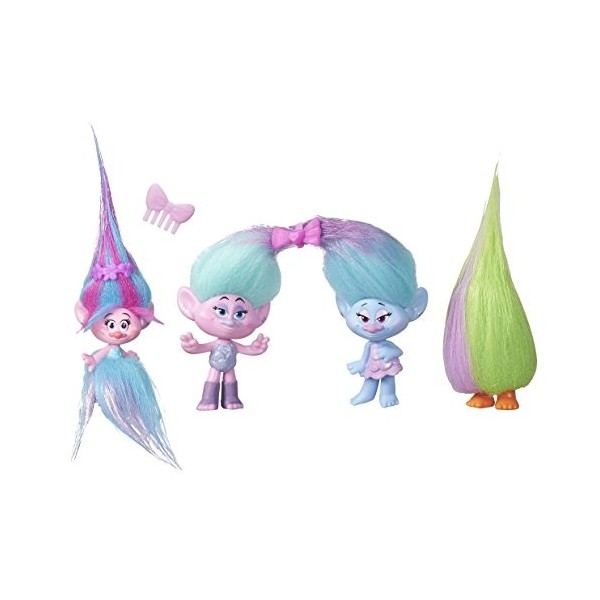 Trolls - B7363 ou B7364 - Pack de 4 - Poppy Shopping - Modèle Aléatoire