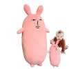 Leryveo Oreiller Lapin Rose | Peluche Animal en Peluche | Jouet en Lapin Rose Doux, poupée Lapin drôle, Lapin Pâques, Jouet p