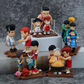 Set of 5 Slam Dunk Figure, Figurine Jouet, PVC Figurine Statues Décoration Collectibles Jouet Animations Personnage Modèle, A