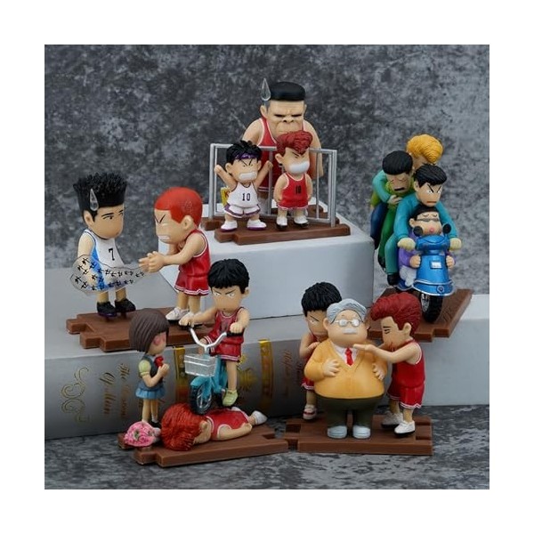 Set of 5 Slam Dunk Figure, Figurine Jouet, PVC Figurine Statues Décoration Collectibles Jouet Animations Personnage Modèle, A