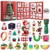 Calendrier de lAvent 2023 pour enfants, calendrier de lAvent avec jouets sensoriels et décorations de Noël, compte à rebour