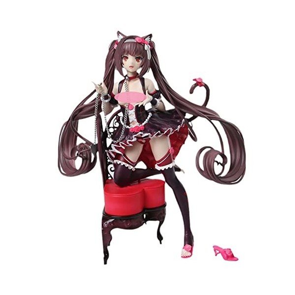 NATSYSTEMS Figurine Ecchi Nekopara -Chocolat/Vanille- 1/7 Chiffre danime Vêtements Amovibles Statues Jouets Collection de mo