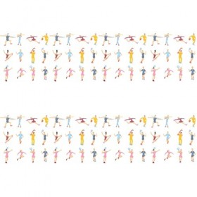 TOYANDONA 96 Pièces Mannequin Dathlète Jouets De Figurine De Personne Décor De Mini Figurines Mini-athlète Ornements pour La