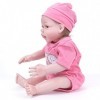 Fille réaliste - 22 Pouces 55 cm Silicone Reborn Doll - Reborn Baby Dolls Filles Yeux Mignons Ouverts - Cadeau pour Les Enfan