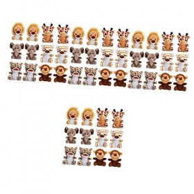 Toyvian 48 Pcs Peluche Pendentif Métal Décorer Poupée