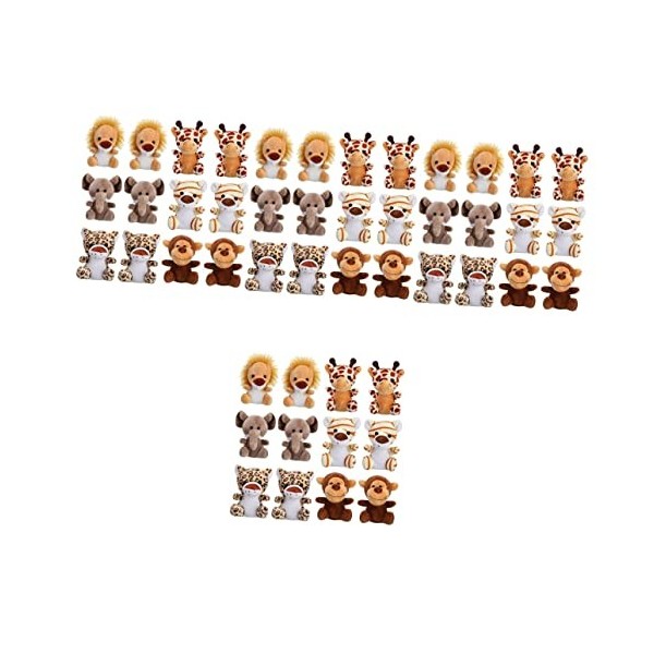 Toyvian 48 Pcs Peluche Pendentif Métal Décorer Poupée