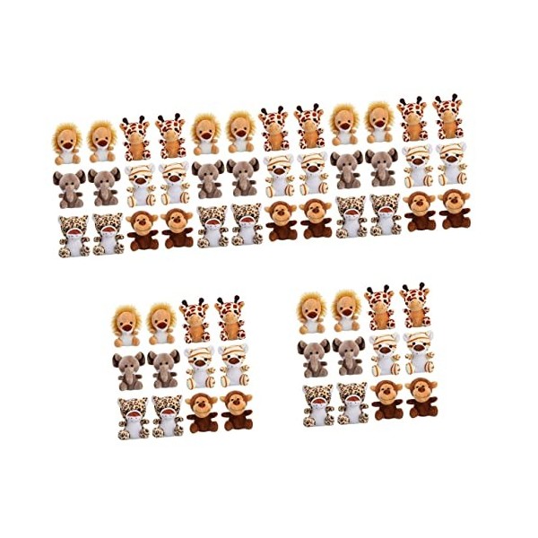 Toyvian 48 Pcs Peluche Pendentif Métal Décorer Poupée