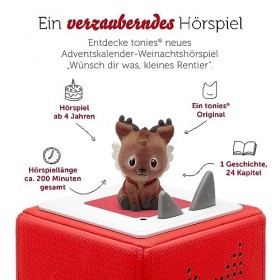 tonies Calendrier de lAvent - Jeu auditif - Figurine pour la Toniebox - Wünsch dir was, petit renne original aventure de Noë