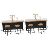 Toddmomy 32 Pièces Modèle De Maison De Poupée Mini Meubles De Maison en Bois Jouet Modèle De Jeu Miniature Porte-Bouteilles D