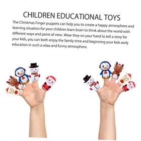 ibasenice 50 Pièces Poupée À Doigt De Noël Marionnettes À Doigt De Noël Jouets À Doigts Marionnettes À Doigt De Bain Marionne