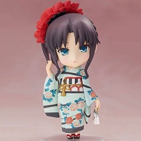 Poupée modèle Tohsaka Rin version Q, un personnage du jeu daventure "Fate/stay night", attachée avec un serre-tête noir, pos