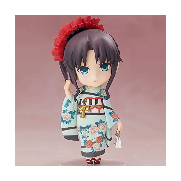 Poupée modèle Tohsaka Rin version Q, un personnage du jeu daventure "Fate/stay night", attachée avec un serre-tête noir, pos