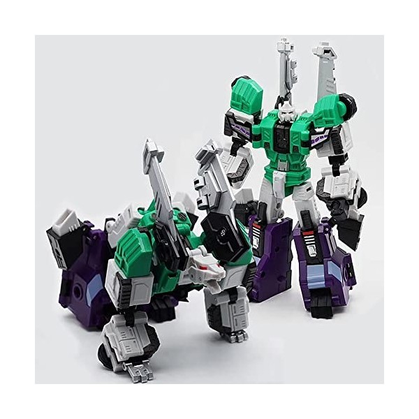 SPIRITS JUNSt Transformbots Toys MFT Trailblazer Series MF-27G Bleu/Vert Poupée daction Beast Varja Ninja à Six Faces, Une P